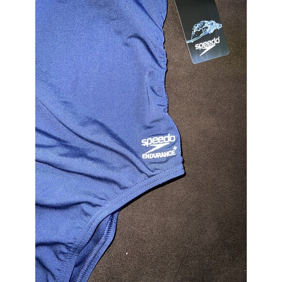 Speedo Swimsuit Womens Sz 2/28 Endurance+ Team Practice Competition Blue New - Picture 2 of 6
